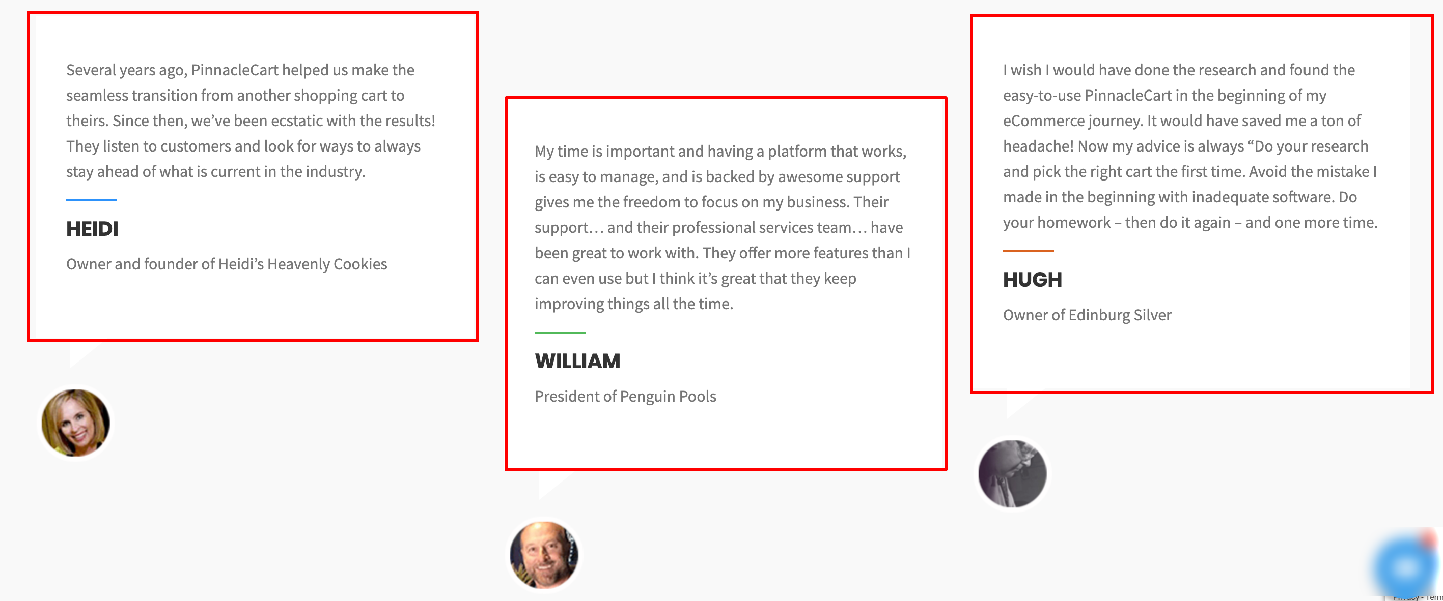 PinnacleCart カスタマー レビュー