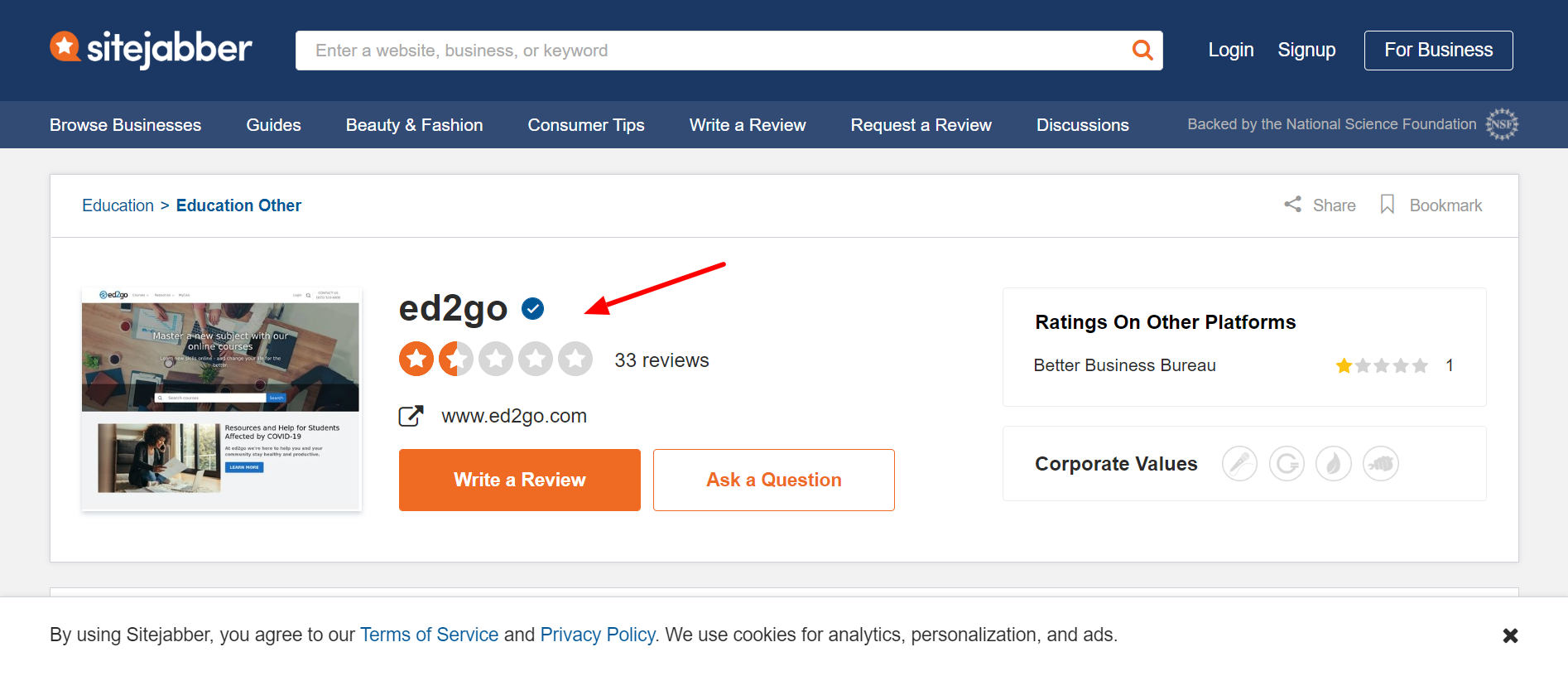 Ed2go 리뷰 페이스북