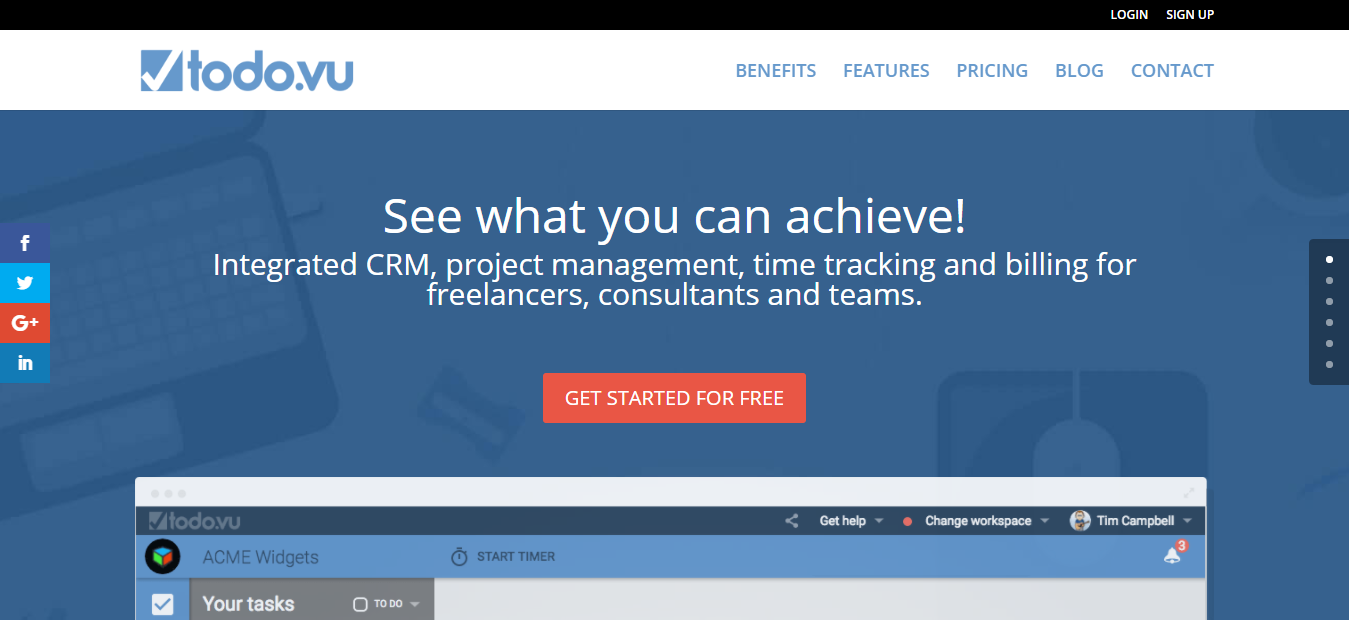CRM 작업 관리 - Todo.vu CRM Task Management - Todo.vu