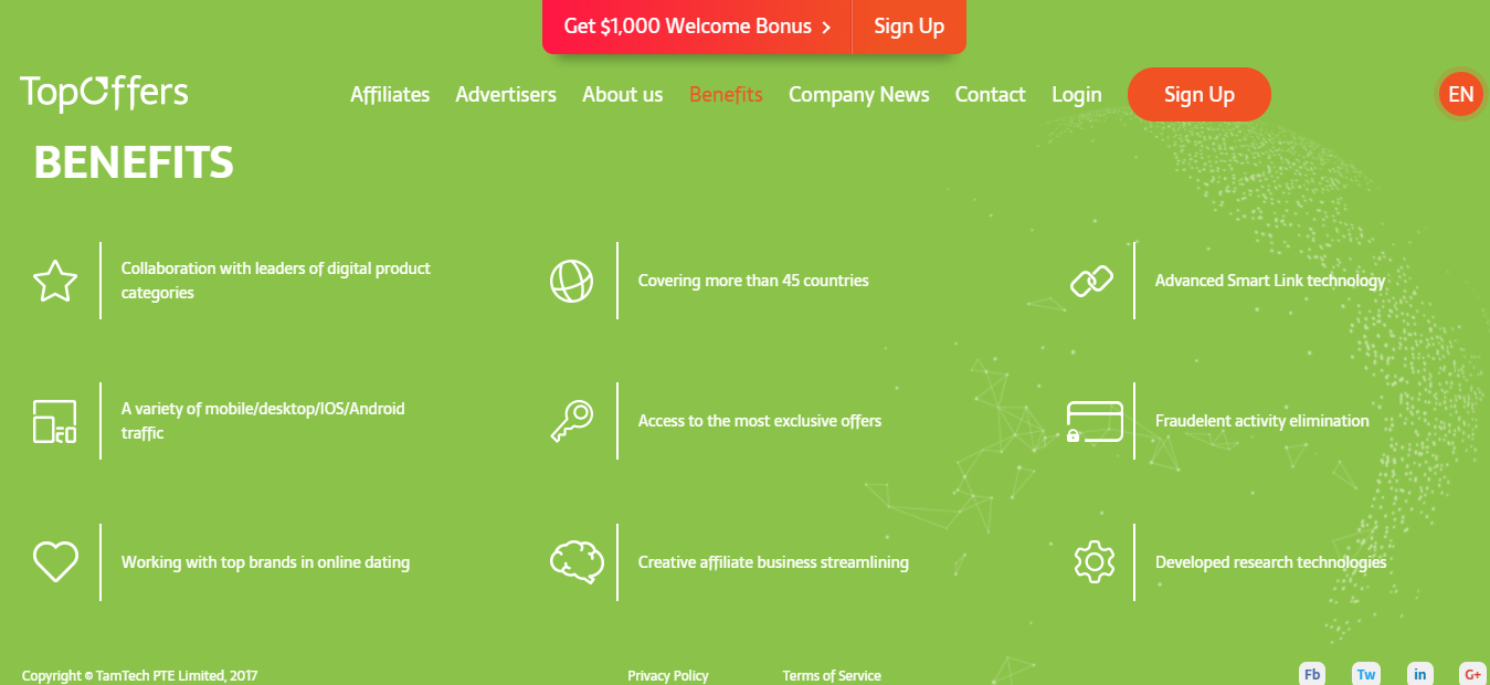 TopOffers Review - Benefits