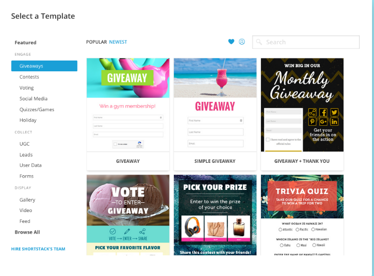 Strony docelowe z krótkim stosem