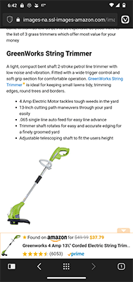 popover mobil amazon