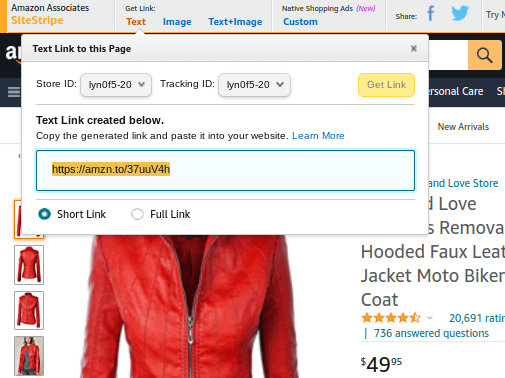 Amazon asociază sitestripe