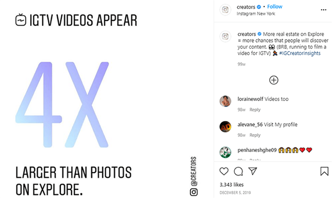Inspiracja IGTV z innych kont