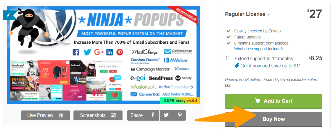 Ninja-Popups