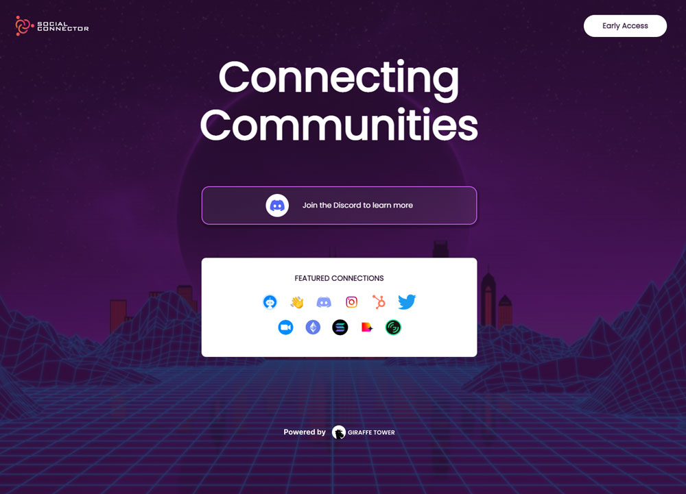 Screenshot der CRM-Software socialconnector.io Web3