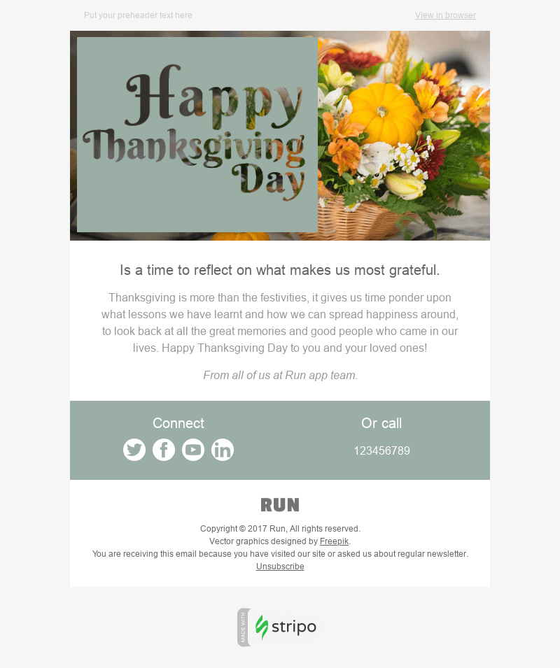Templat Email HTML Keinginan Liburan holiday email template by stripo for wishes