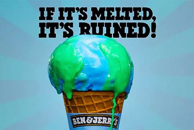 Reclamă pentru mediul lui Ben & Jerry