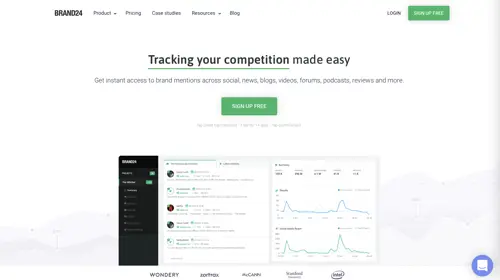 Home page of Brand24