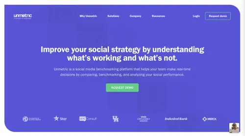 Home page of Unmetric