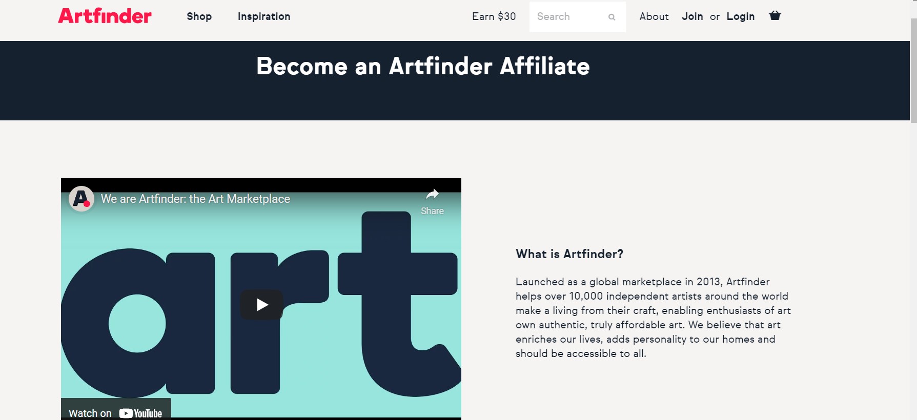 Program Afiliasi Pencari Seni