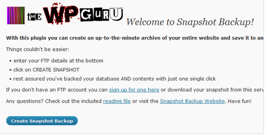 Snapshot-Backup-WordPress-Plugins