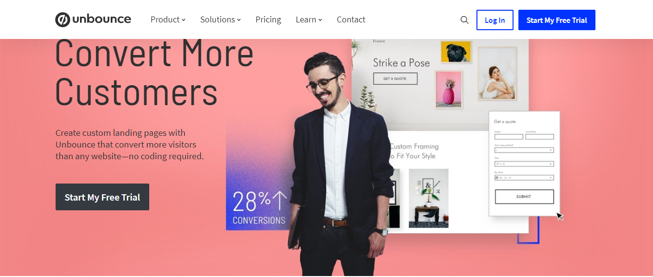 Panoramica di Unbounce: i migliori costruttori di pagine di destinazione Unbounce-Overview: Best Landing Page Builders