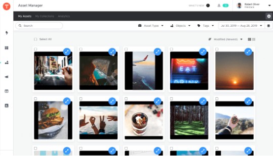 يعرض Asset Manager بواسطة TINT عدة صور يمكنك الموافقة عليها