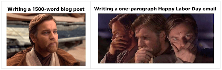 meme del messaggio di posta elettronica della festa del lavoro