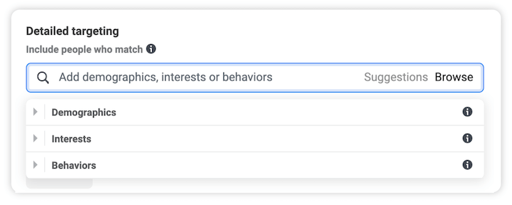 استهداف مفصل لإعلانات الفيسبوك
