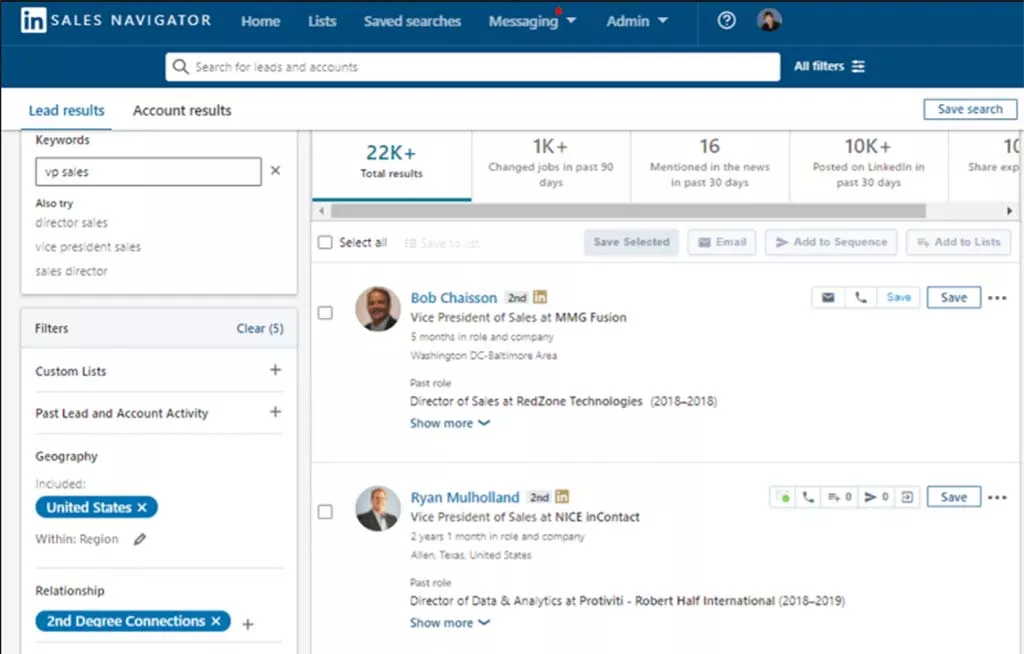 Linkedin di sensibilizzazione diretta