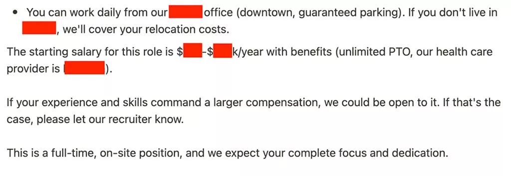 Aspettative di lavoro