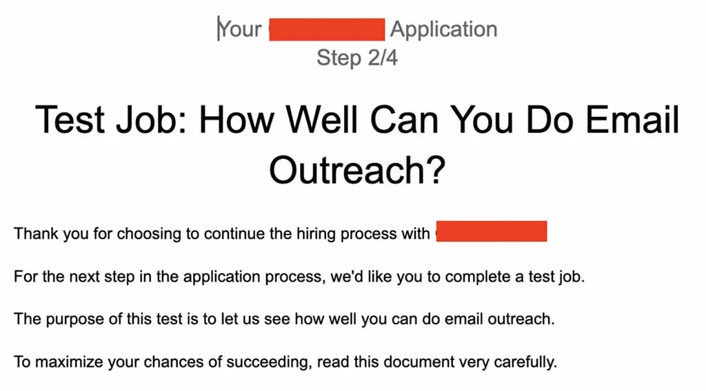 Assegnazione di prova di lavoro