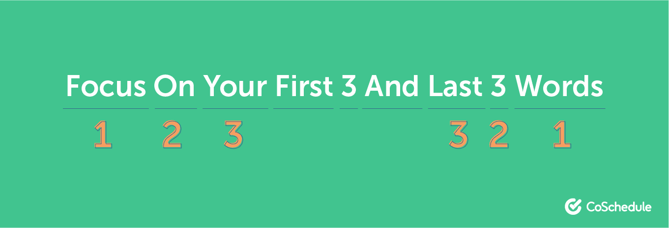 Primele și ultimele trei cuvinte