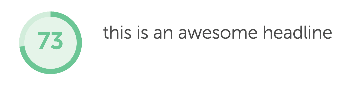 ヘッドライン アナライザーのヘッドライン スコア