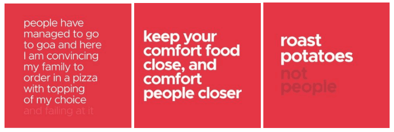 إعلان Zomato Instagram