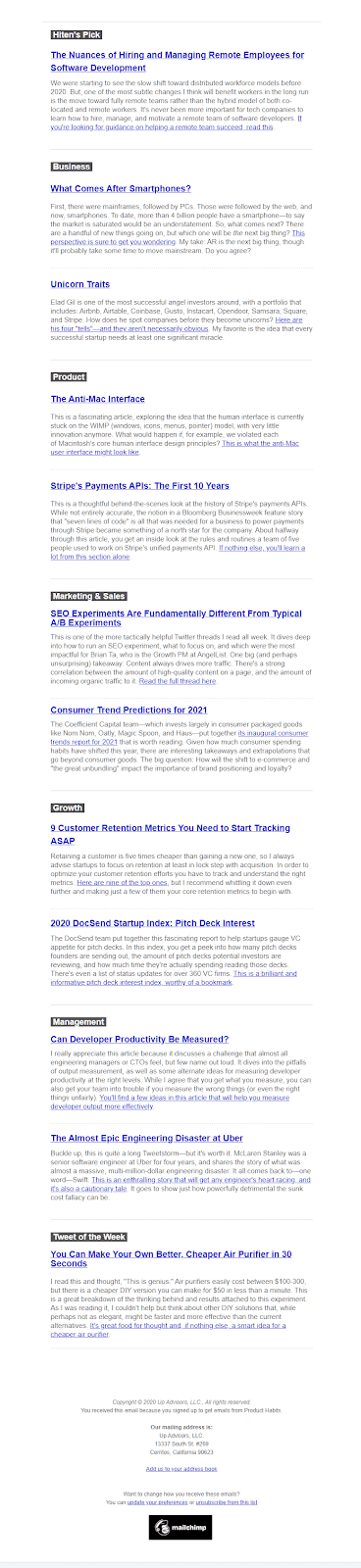 SaaS ニュースレター