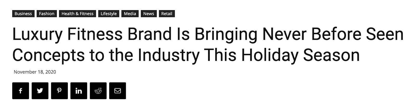 豪华健身品牌在这个假期为行业带来前所未有的概念