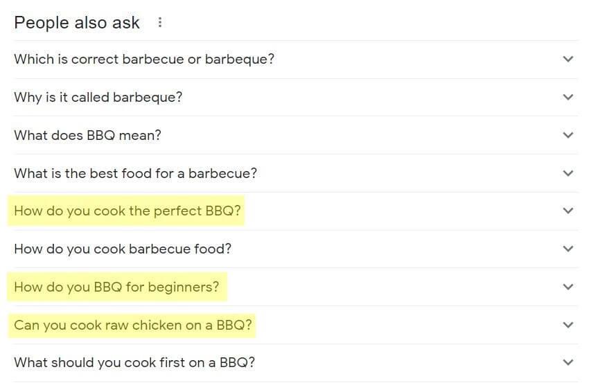 "Anche le persone chiedono" in Google