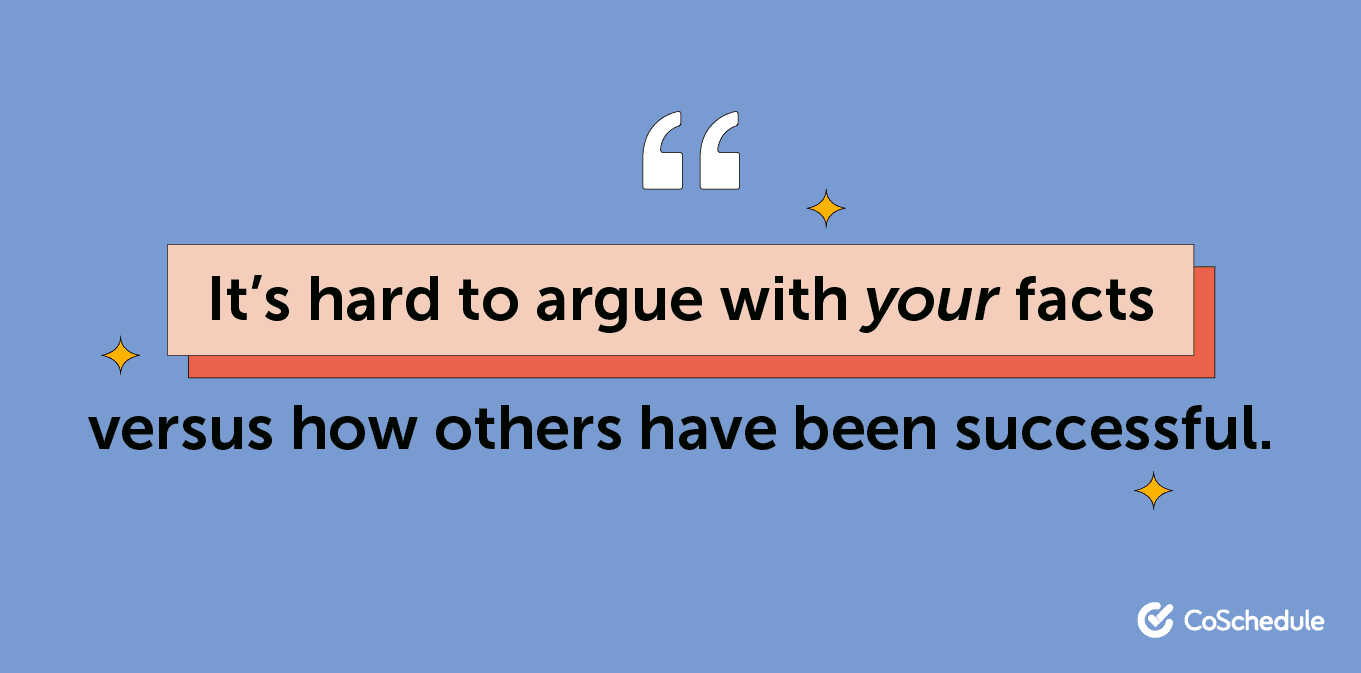 Il est difficile d'argumenter avec des faits