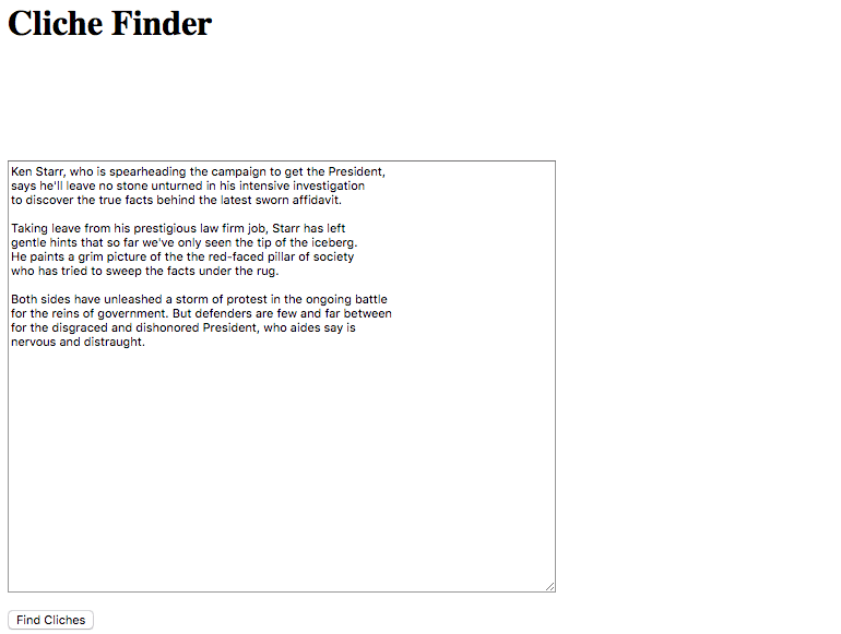 決まり文句ファインダー