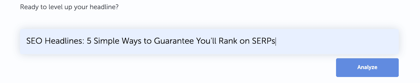 使用 Headline Studio 分析标题的示例