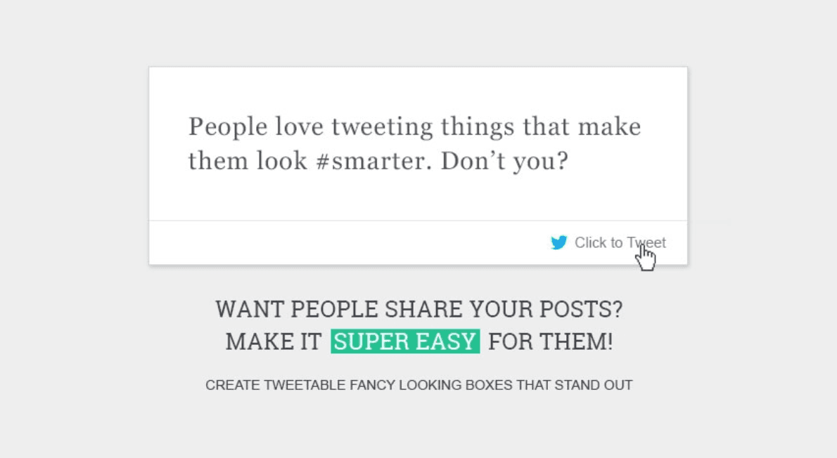 クリックしてツイートするプラグイン