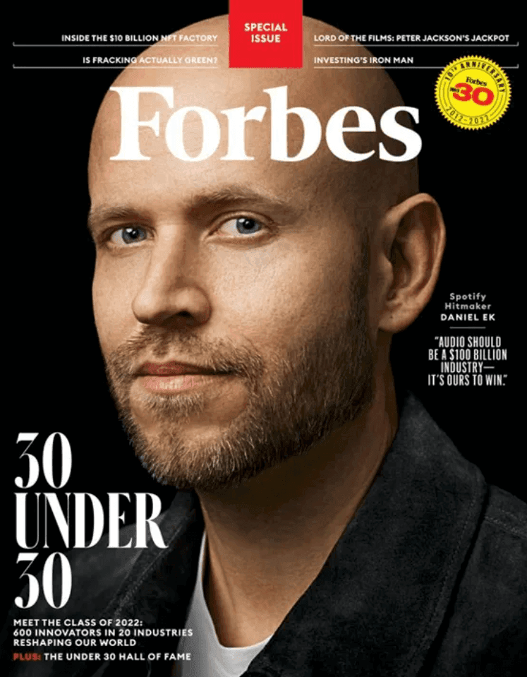 Forbes'tan göz alıcı dergi kapağı örneği