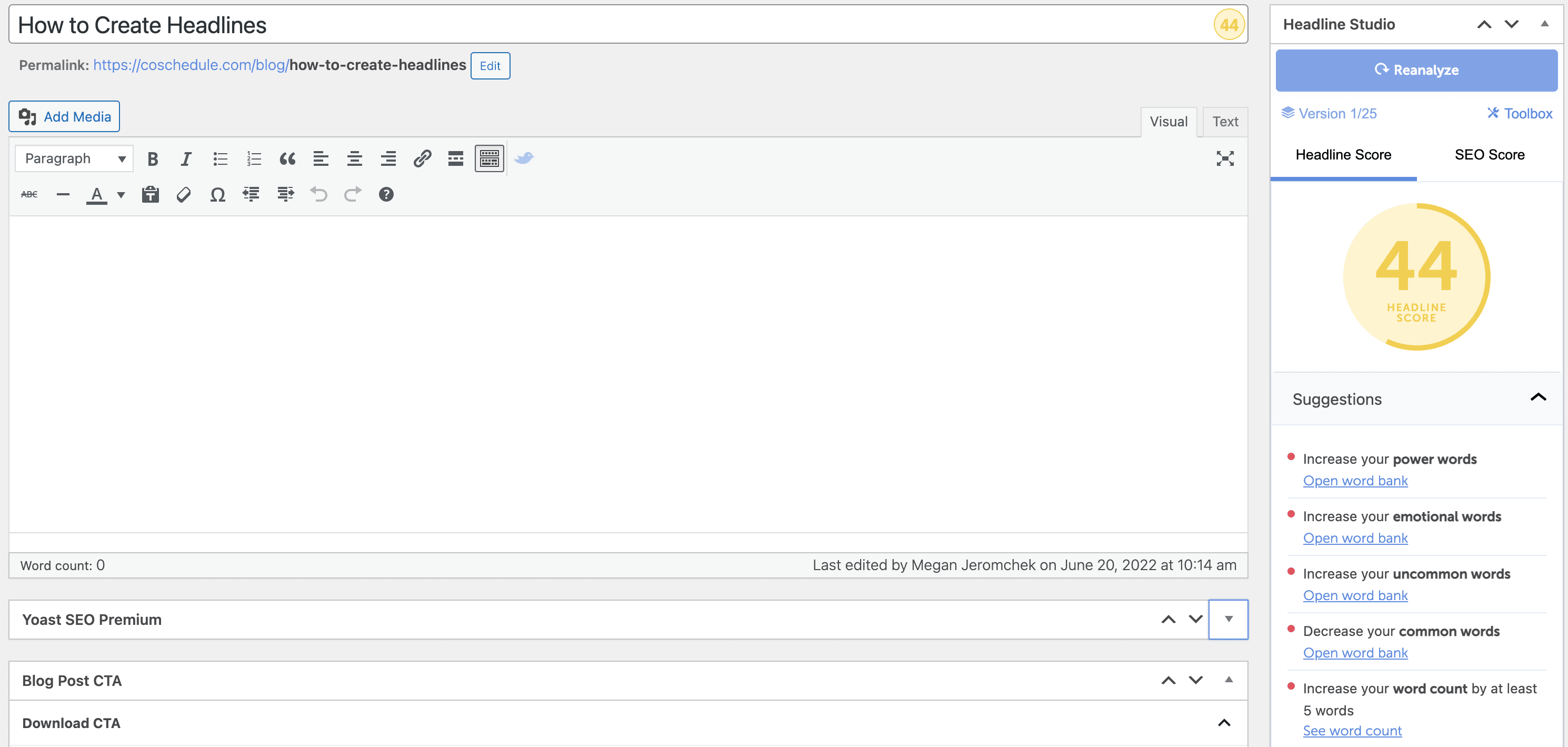 ヘッドライン アナライザー スコア