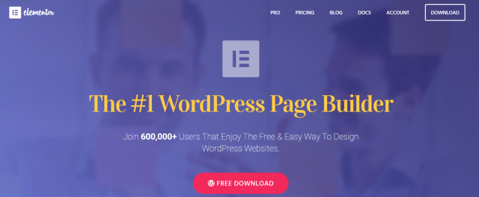 Elementor - Plugin de création de pages WordPress