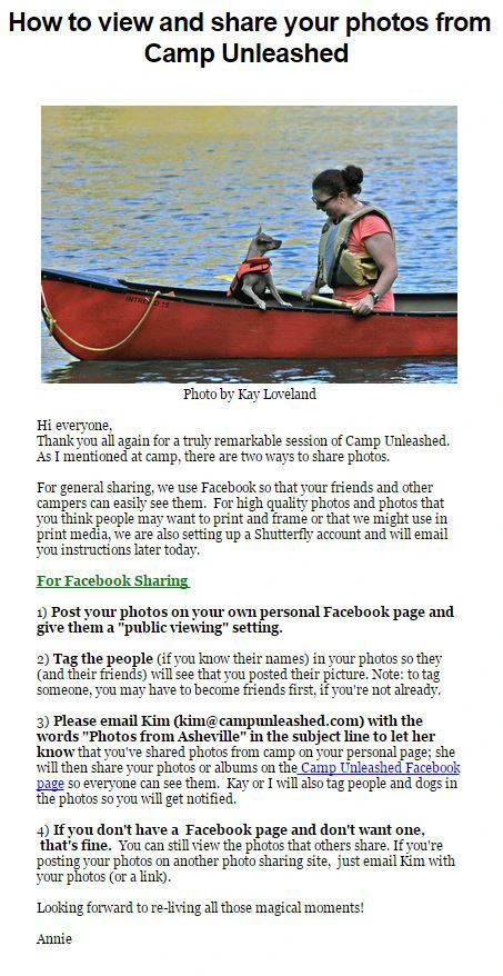 Seguimiento - Campamento desatado