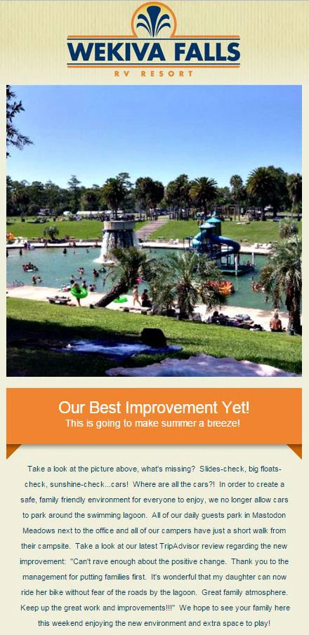 Grandes noticias - Wekiva Falls Resort