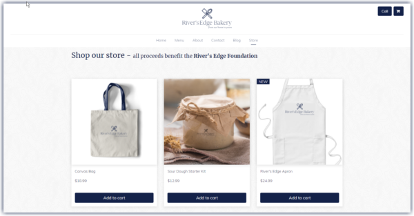 ตัวอย่างรายการร้านค้าเว็บไซต์มาตรฐาน