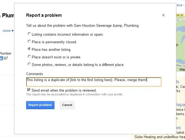 Report a problem Duplicate Listing