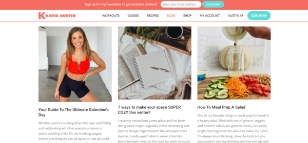 jak promować swoją klasę fitness -- blog o fitnessie, aby dzielić się swoją wiedzą