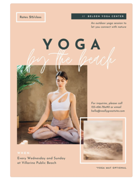 selebaran menggunakan dua gaya font