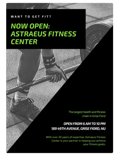 selebaran terbuka bisnis baru