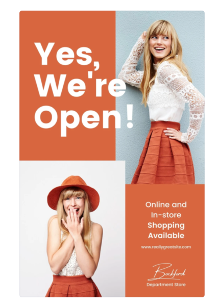 selebaran dengan warna yang konsisten