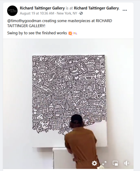 Post na Facebooku autorstwa Galerii Richarda Taittingera