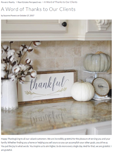 Nieruchomości na Święto Dziękczynienia