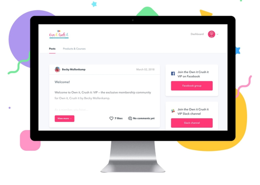 Podia Review- Membership Area