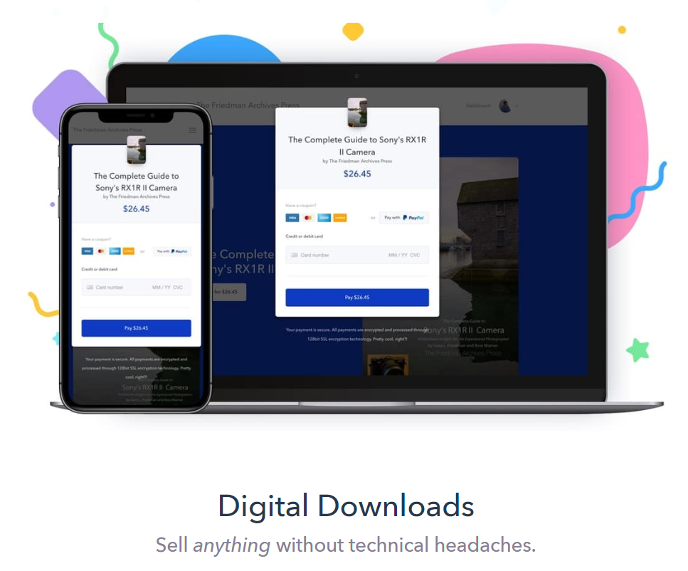 Podia Review- Digital Downloads