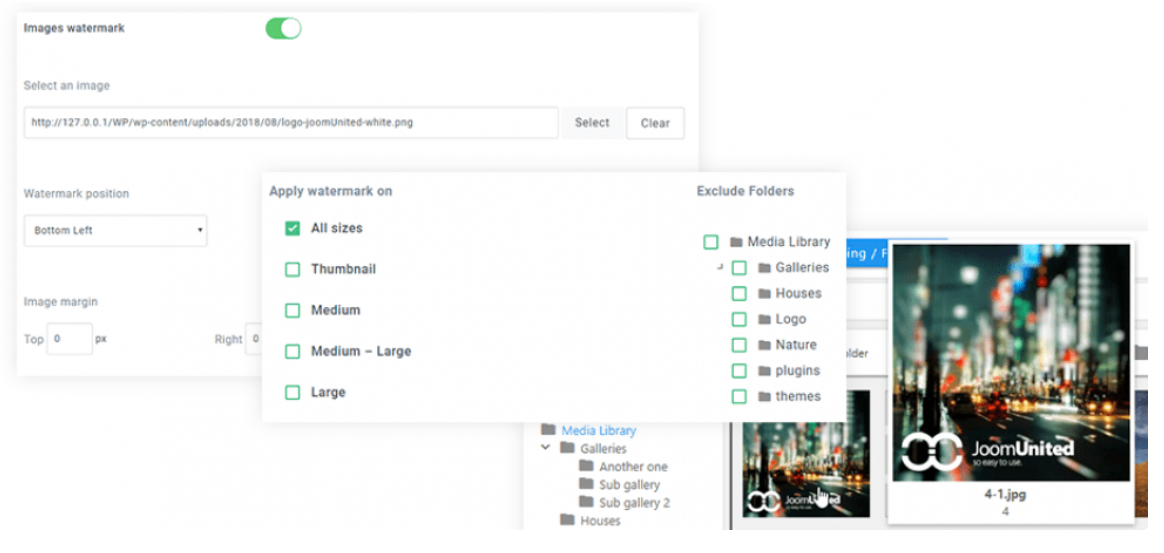 WP Media 文件夾評論 – 水印 WP Media Folder Review – Watermarking