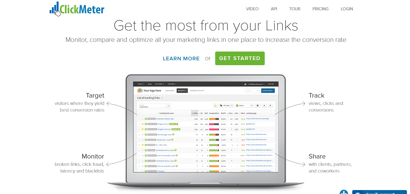 Melhores alternativas Clickmagick-clickmeter